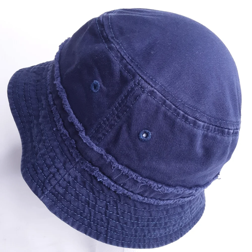 💎Snugabye Play JEu Kids Midnight Blue Raw Hem Bucket Cap Size 12-24M